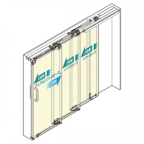 Multiple Synchronised Sliding Door System